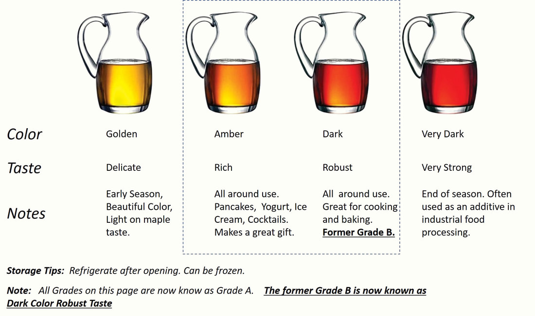 Maple Syrup Grades Chart