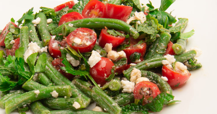 Gene’s Beans: Green Bean Salad With Cherry Tomatoes and Feta