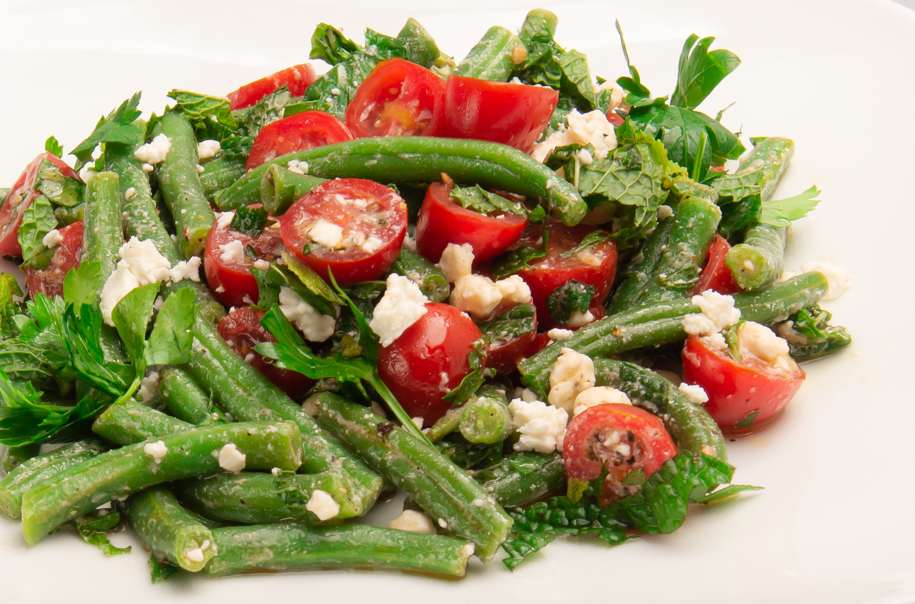 Gene’s Beans: Green Bean Salad With Cherry Tomatoes and Feta
