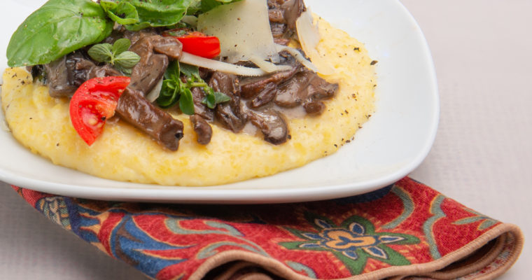 Fred, Ginger and a Little Creamy Polenta With Mushrooms