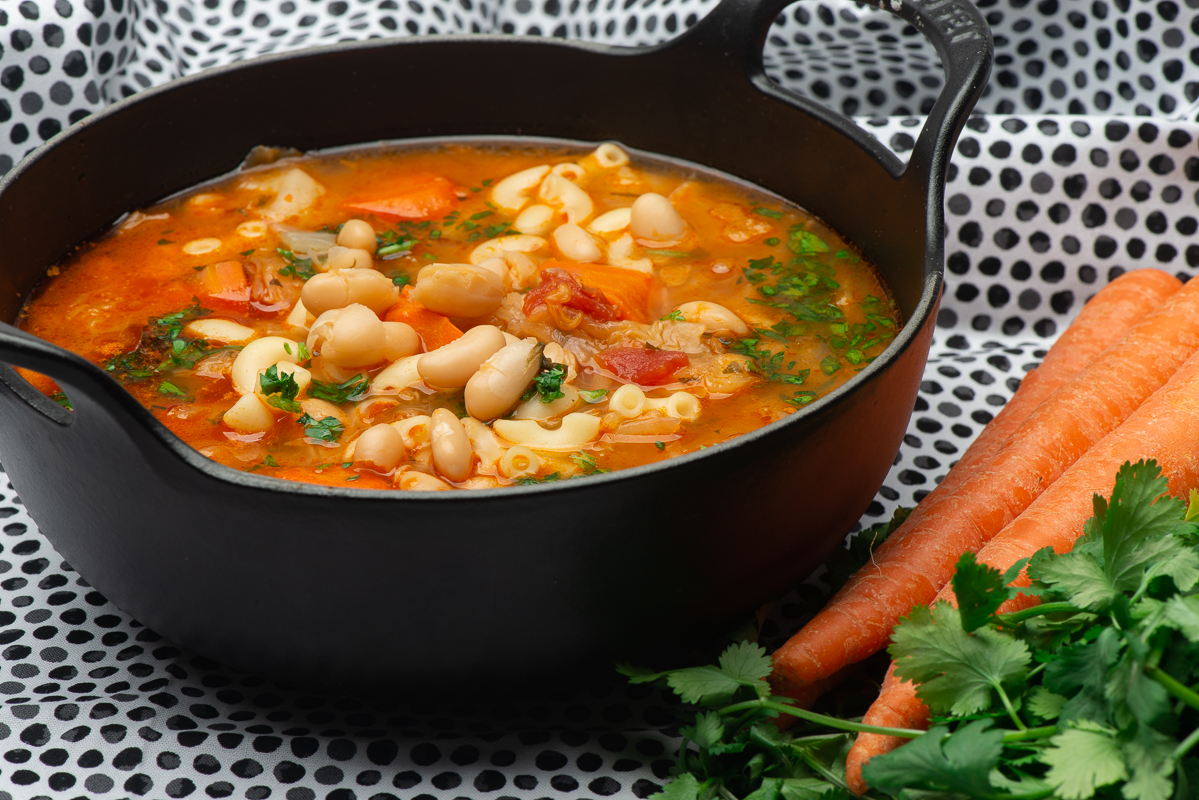 Cabbage and White Bean Minestrone