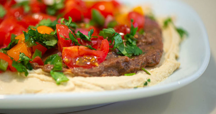 No Kidding! Hummus With Chipotle Chile, Black Beans and Tomato Salsa