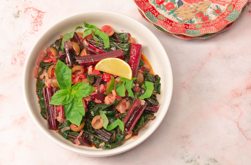 Eat Your (Delicious) Greens: Chard With Tomatoes and Green Olives