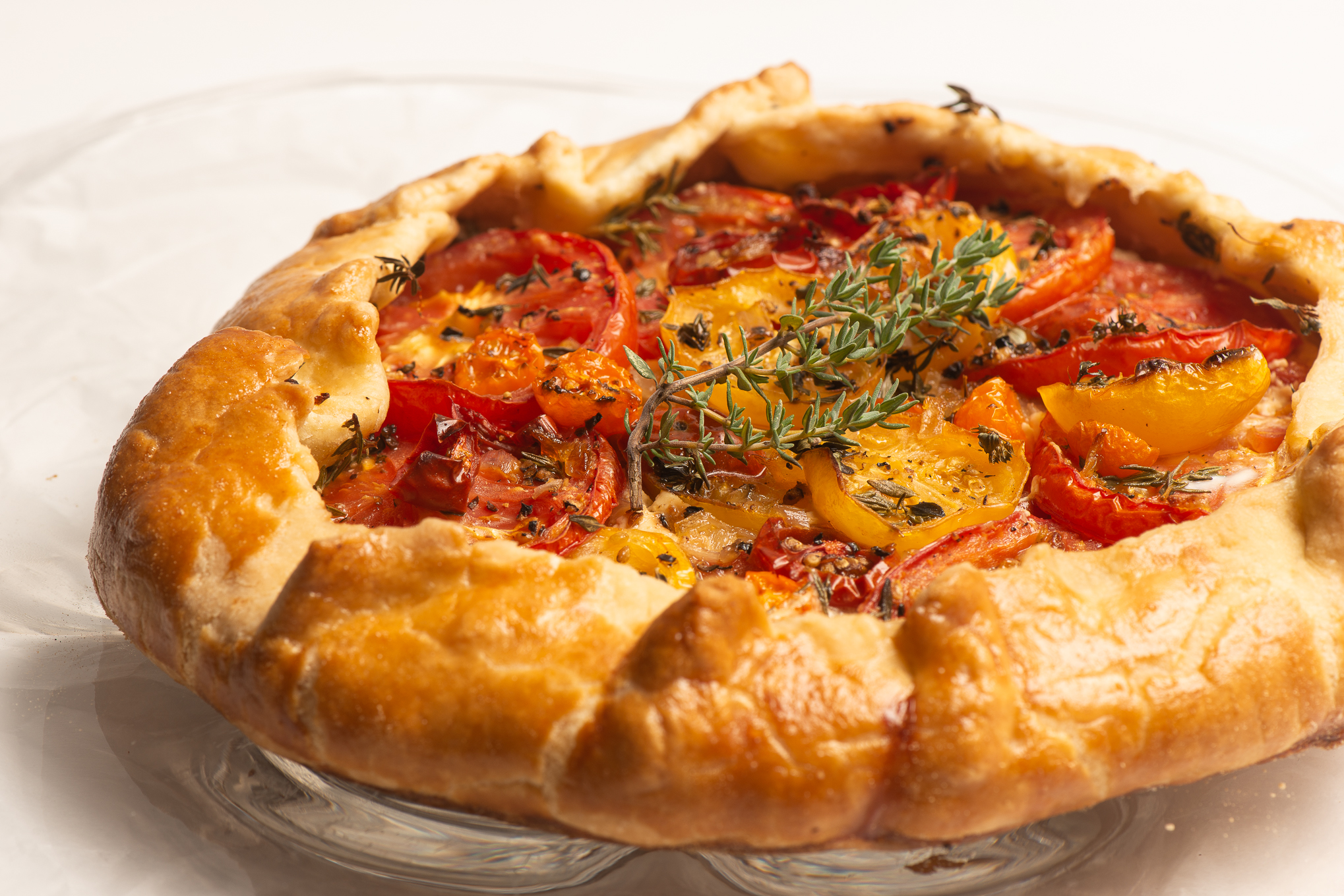 Oldies But Goodies: Tomato Galette With Honeyed Goat Cheese, Caramelized Shallots and Fresh Thyme