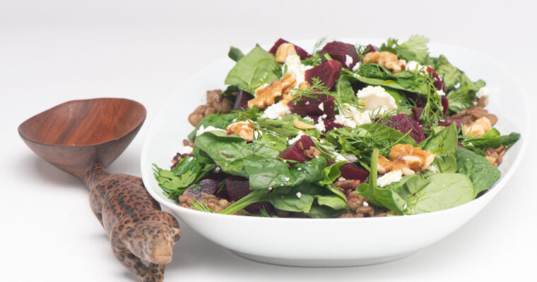 Oldies But Goodies:  Pickled Beet and Lentil Salad With Spinach and Feta