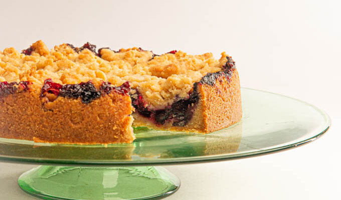 Blueberry Cornmeal Shortbread Tart: It’s a Cinch!