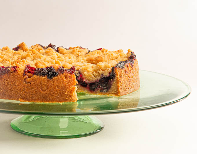Blueberry Cornmeal Shortbread Tart: It’s a Cinch!