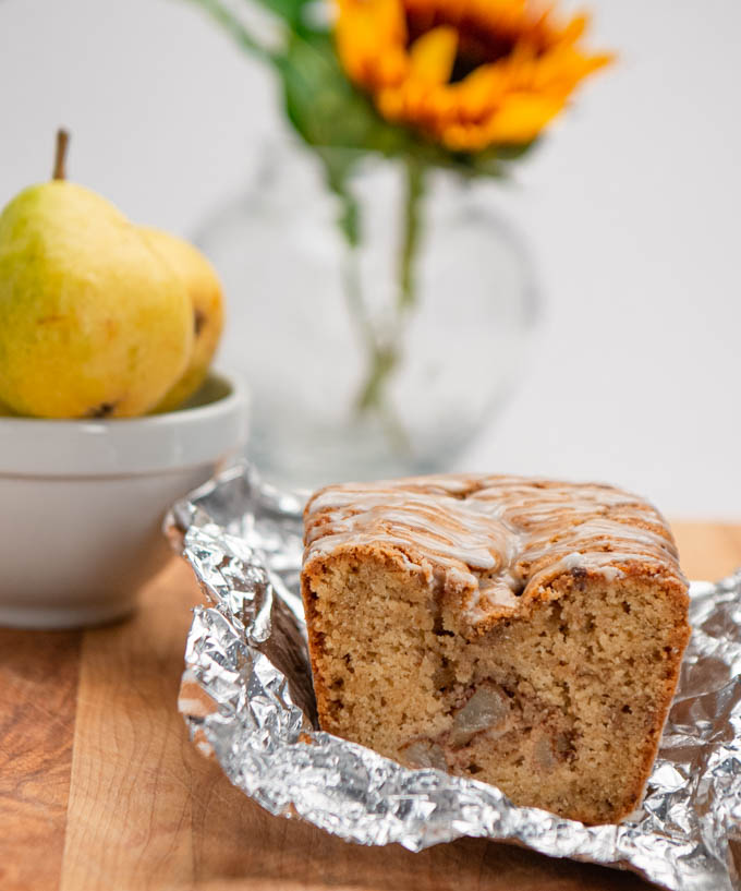 It Gets An “A” Grade: Pear Fritter Cake