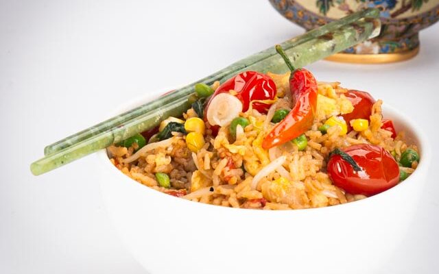 Tomato and Basil Fried Rice