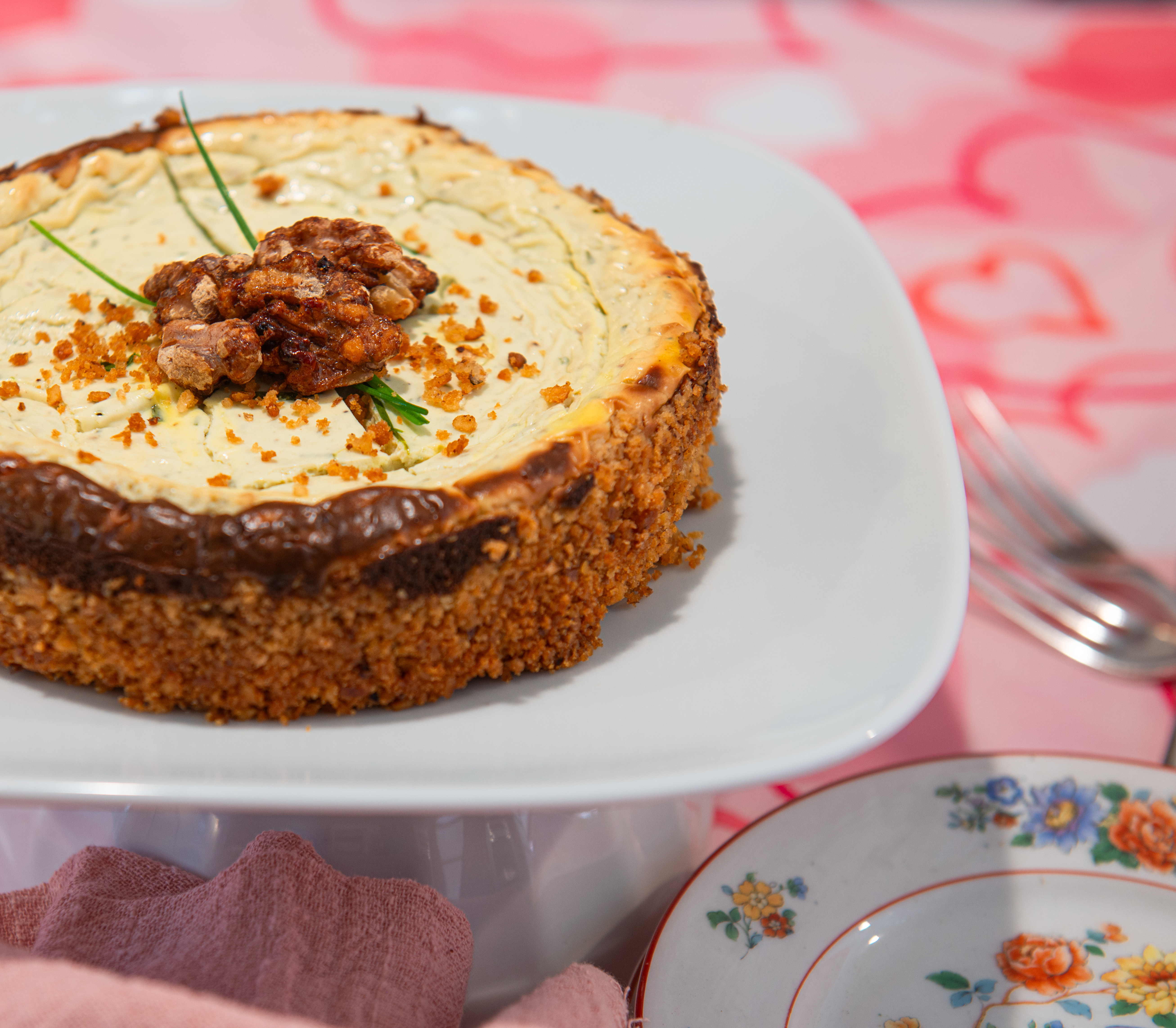 Savory Blue Cheese Cheesecake