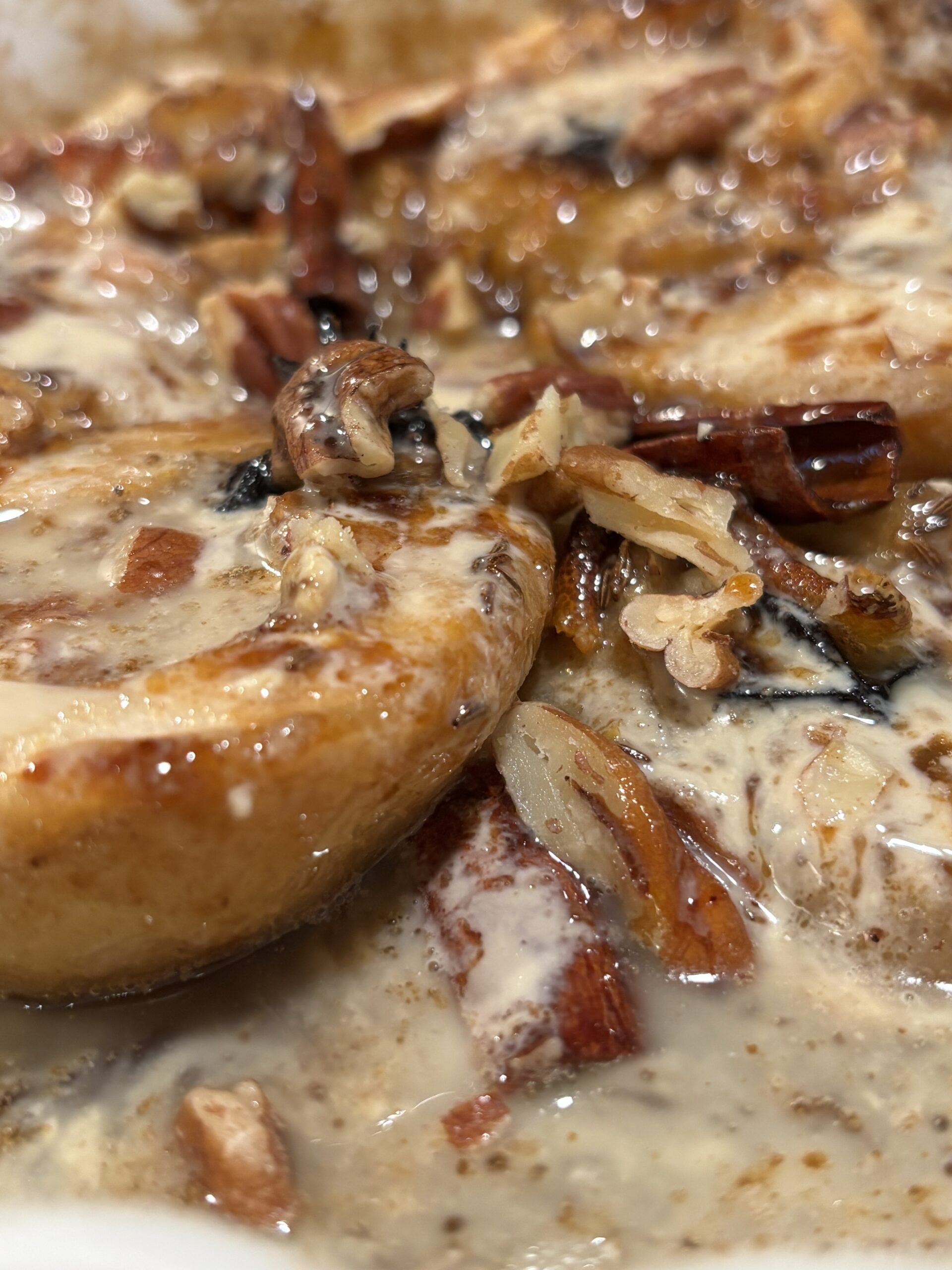 Tahini and Miso Butter  Baked Pears