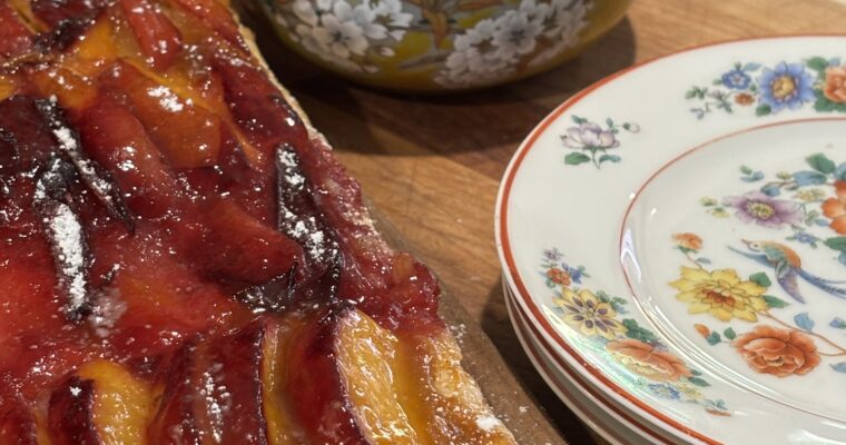 Ahhh!!! Stone Fruits! Peach and Plum Frangipane Tart