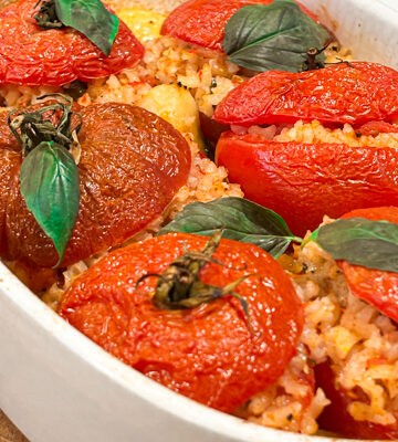 An Ode To Late Summer Tomatoes: Tomatoes Stuffed With Rice