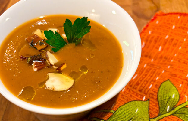 It’s Interesting!: Roasted Eggplant, Red Bell Pepper and Tomato Soup