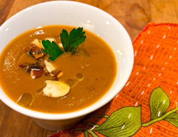 It’s Interesting!: Roasted Eggplant, Red Bell Pepper and Tomato Soup